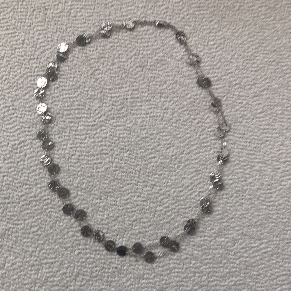 14K white gold necklace, can be styled in two ways 18’’ long or double stranded